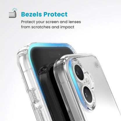Speck Presidio Perfect-Clear – Dėklas iPhone 16 (Skaidrus)