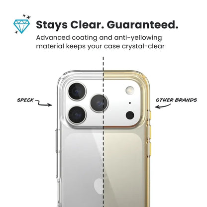 Speck Presidio Perfect-Clear – dėklas iPhone 17 Pro Max (Skaidrus)