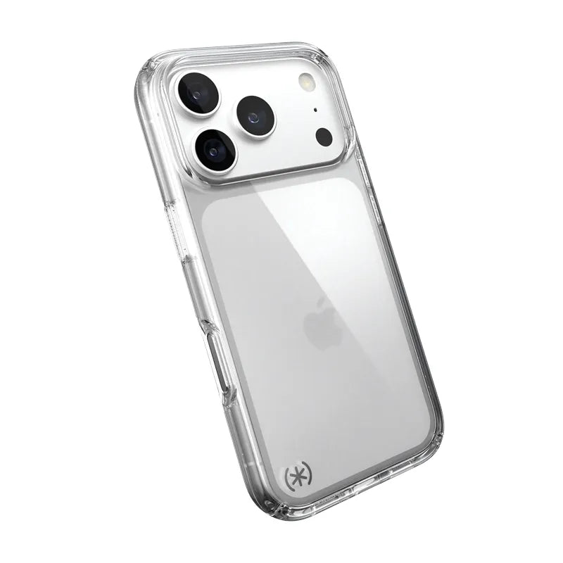 Speck Presidio Perfect Clear – dėklas, skirtas iPhone 18 Pro / 17 Pro (skaidrus)