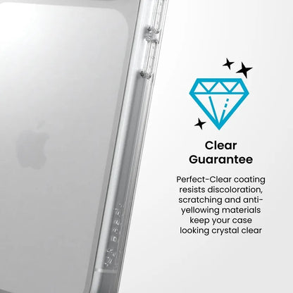 Speck Presidio Perfect Clear – dėklas, skirtas iPhone 18 Pro / 17 Pro (skaidrus)