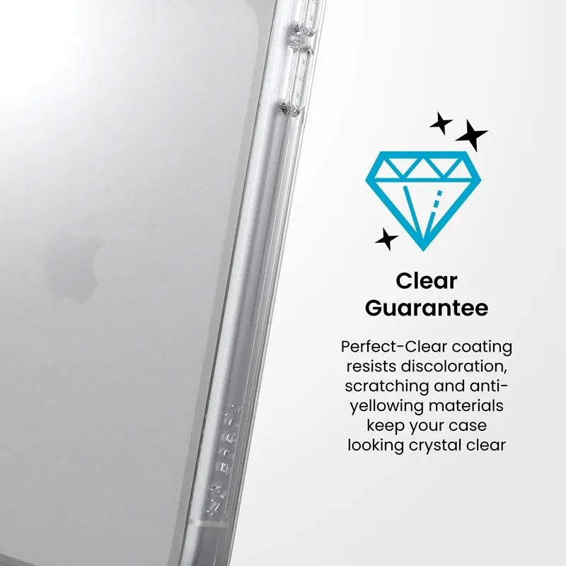 Speck Presidio Perfect Clear – dėklas, skirtas iPhone 18 Pro Max / 17 Pro Max (skaidrus)