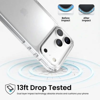 Speck Presidio Perfect Clear – dėklas, skirtas iPhone 18 Pro Max / 17 Pro Max (skaidrus)
