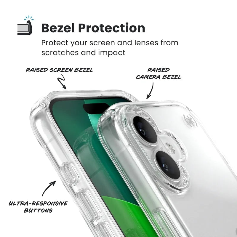 Speck Presidio Perfect-Clear - iPhone 17 dėklas (Skaidrus)