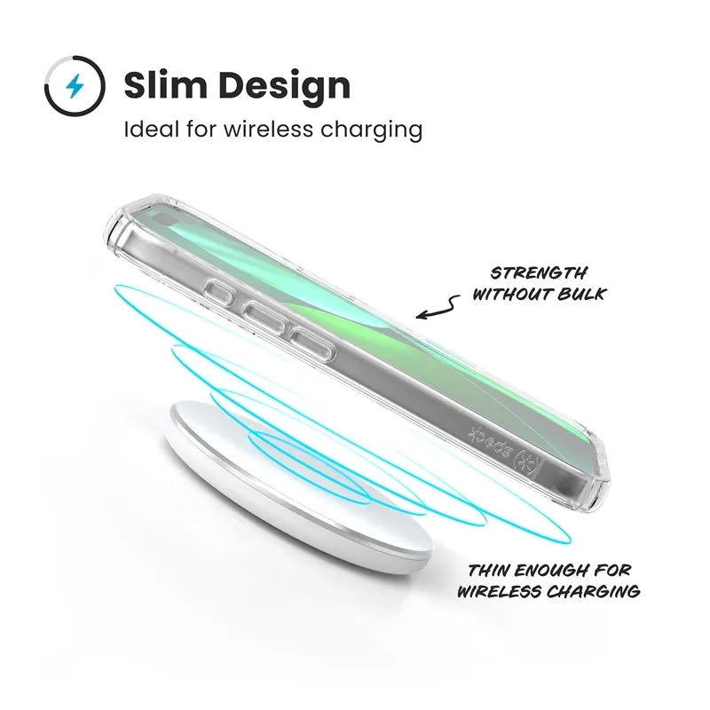 Speck Presidio Perfect-Clear - iPhone 17 dėklas (Skaidrus)