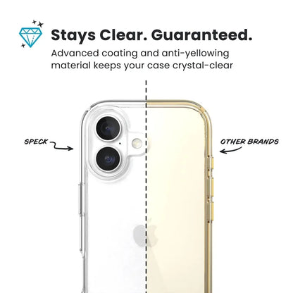 Speck Presidio Perfect-Clear - iPhone 17 dėklas (Skaidrus)