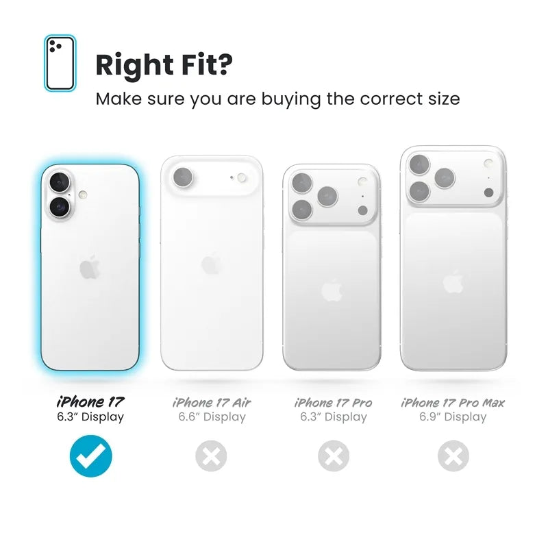 Speck Presidio Perfect-Clear - iPhone 17 dėklas (Skaidrus)