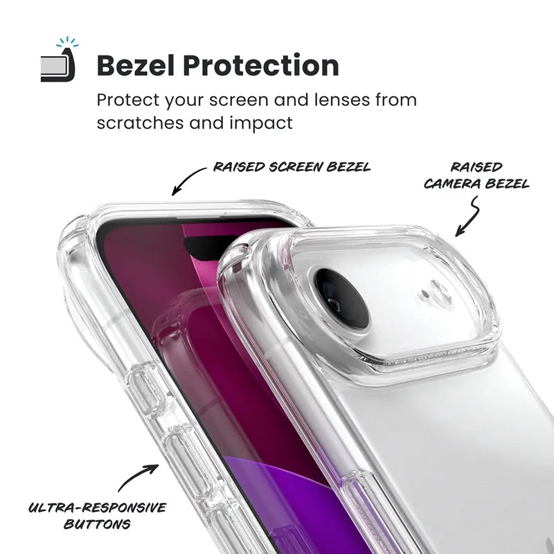 Speck Presidio Perfect-Clear – iPhone oro dėklas (Skaidrus)