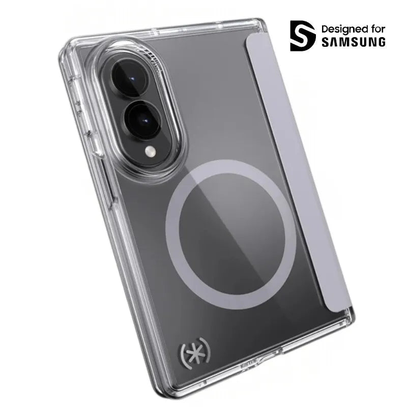 Speck Presidio Perfect-Clear Magnet – MagSafe dėklas Samsung Galaxy Z Fold 8 (skaidrus)