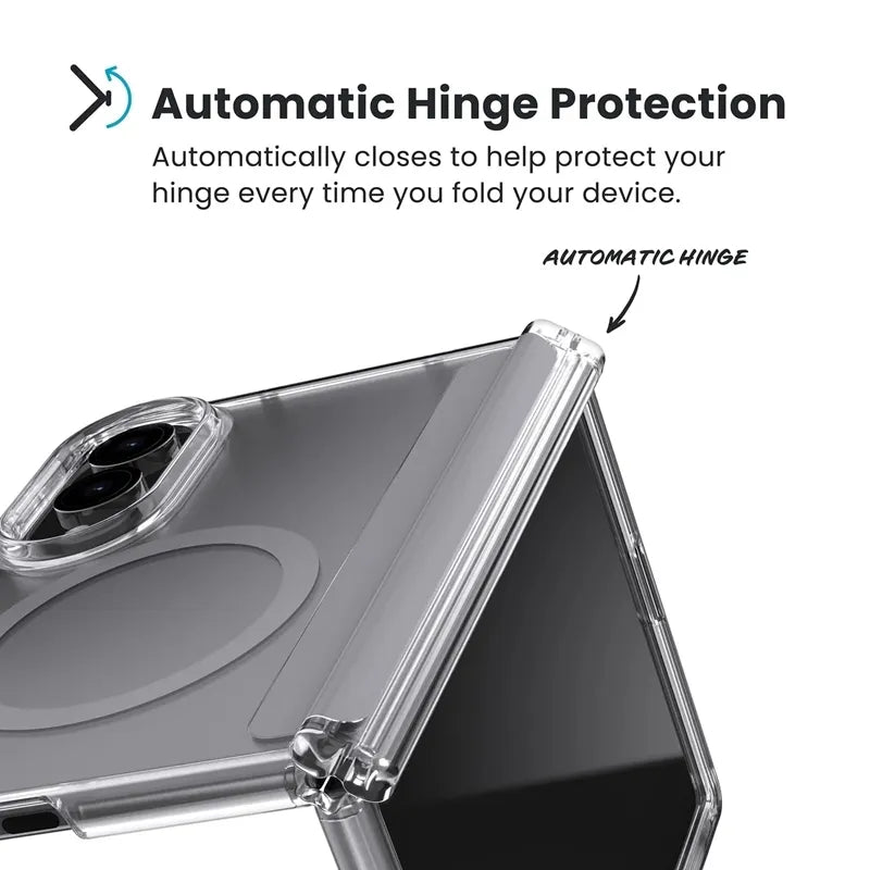 Speck Presidio Perfect-Clear Magnet – MagSafe dėklas Samsung Galaxy Z Fold 8 (skaidrus)