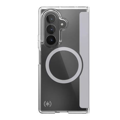 Speck Presidio Perfect-Clear Magnet – MagSafe dėklas, skirtas Samsung Galaxy Z Fold 8 Ultra (skaidrus)