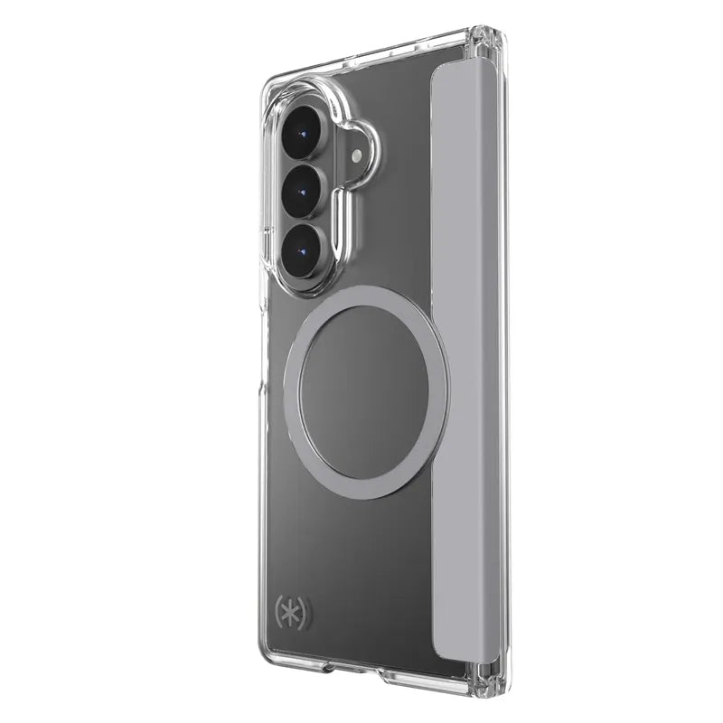 Speck Presidio Perfect-Clear Magnet – MagSafe dėklas, skirtas Samsung Galaxy Z Fold 8 Ultra (skaidrus)