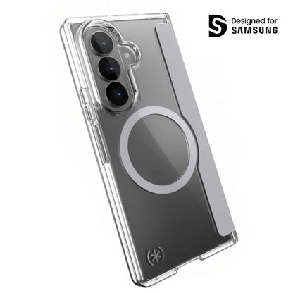 Speck Presidio Perfect-Clear Magnet – MagSafe dėklas, skirtas Samsung Galaxy Z Fold 8 Ultra (skaidrus)