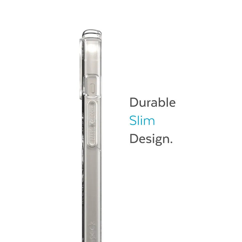 Speck Presidio Perfect-Clear + MagSafe – dėklas iPhone 15 Plus / iPhone 14 Plus (Skaidrus)