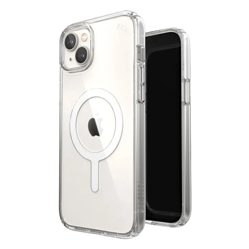 Speck Presidio Perfect-Clear + MagSafe – dėklas iPhone 15 Plus / iPhone 14 Plus (Skaidrus)
