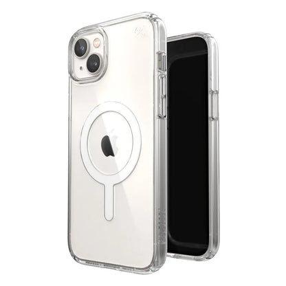 Speck Presidio Perfect-Clear + MagSafe – dėklas iPhone 15 Plus / iPhone 14 Plus (Skaidrus)