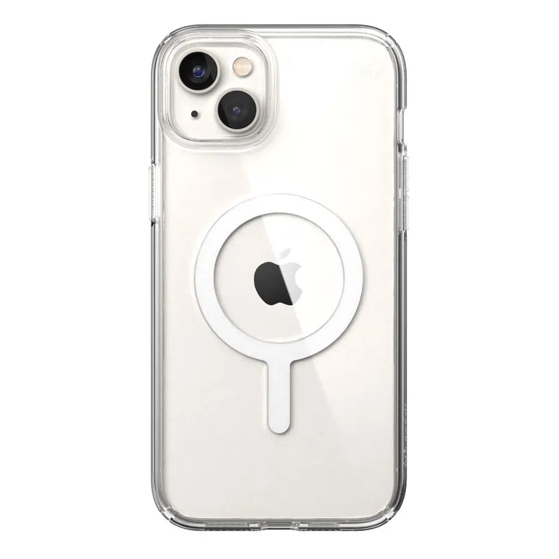 Speck Presidio Perfect-Clear + MagSafe – dėklas iPhone 15 Plus / iPhone 14 Plus (Skaidrus)