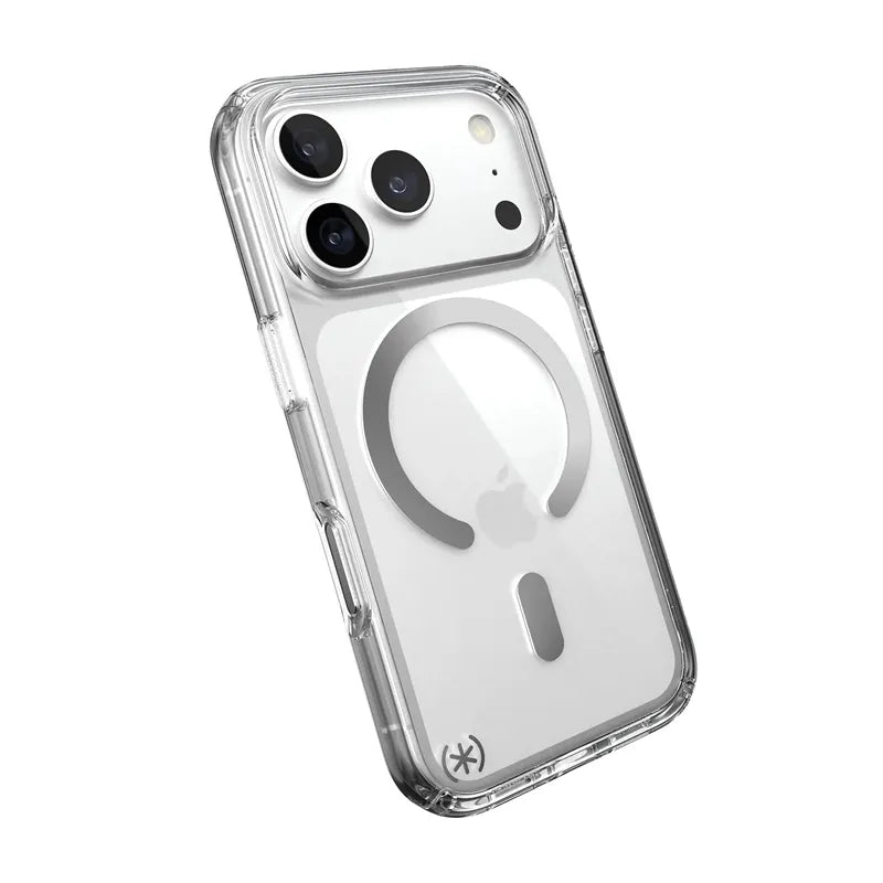Speck Presidio Perfect Clear MagSafe dėklas, skirtas iPhone 18 Pro / 17 Pro (skaidrus)