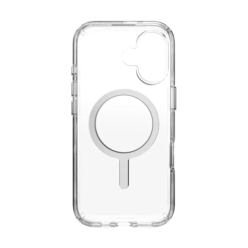 Speck Presidio Perfect Clear MagSafe - iPhone 17 dėklas (Skaidrus / Sidabrinis)