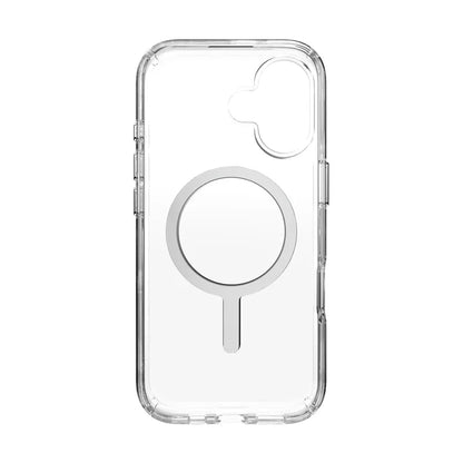 Speck Presidio Perfect Clear MagSafe - iPhone 17 dėklas (Skaidrus / Sidabrinis)