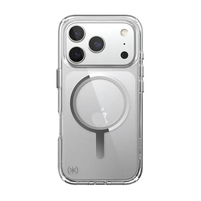 Speck Presidio Perfect Clear MagSafe - iPhone 17 Pro dėklas (Skaidrus / Sidabrinis)