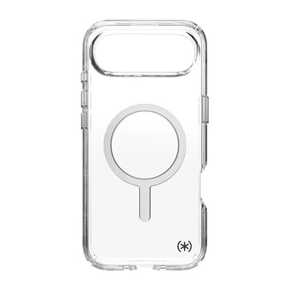 Speck Presidio Perfect Clear MagSafe – iPhone Air dėklas (Skaidrus / Sidabrinis)