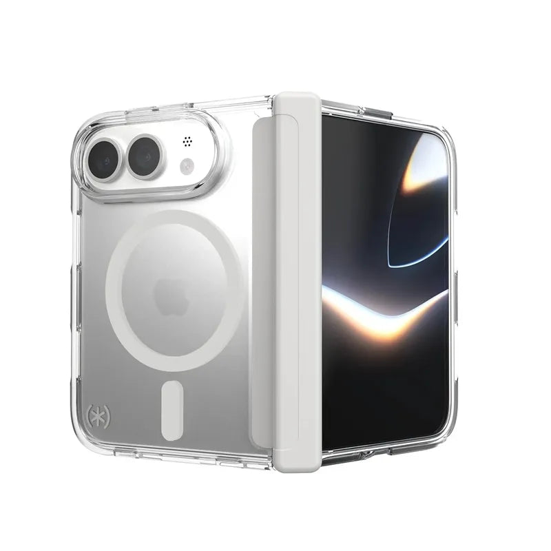 Speck Presidio Perfect Clear MagSafe – „iPhone Fold“ dėklas (skaidrus)