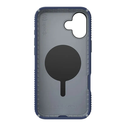 Speck Presidio2 Grip ClickLock ir MagSafe dėklas iPhone 16 Plus (Coastal Blue / Dust Gray / White)