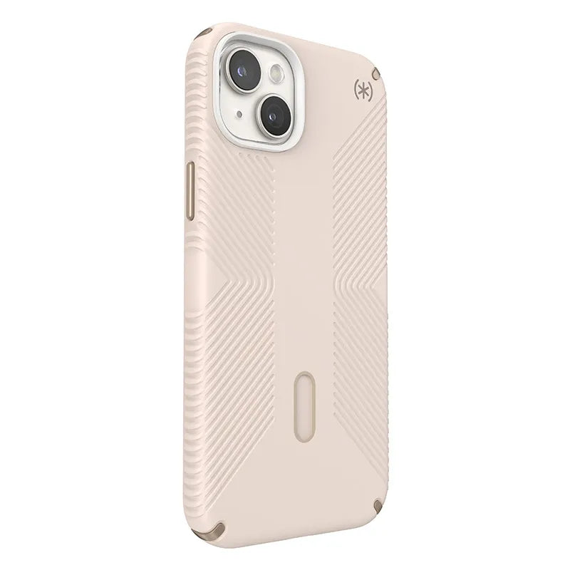 Speck Presidio2 Grip ClickLock ir Magsafe – iPhone 15 Plus / iPhone 14 Plus dėklas (Bleached Bone / Heirloom Gold / Hazel Brown)