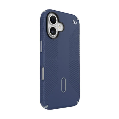 Speck Presidio2 Grip ClickLock & MagSafe - Dėklas iPhone 16 (Coastal Blue / Dust Gray / White)