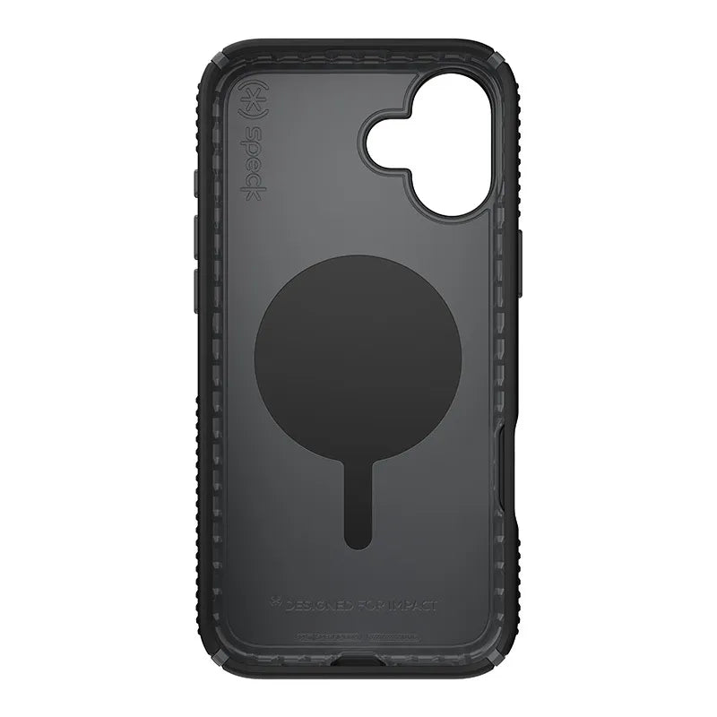 Speck Presidio2 Grip ClickLock & MagSafe – dėklas „iPhone 16 Plus“ (juodas / antracito pilkas / baltas)