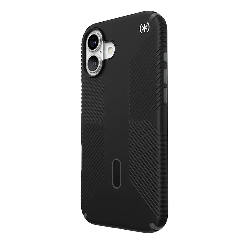 Speck Presidio2 Grip ClickLock & MagSafe – dėklas „iPhone 16 Plus“ (juodas / antracito pilkas / baltas)