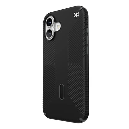 Speck Presidio2 Grip ClickLock & MagSafe – dėklas „iPhone 16 Plus“ (juodas / antracito pilkas / baltas)