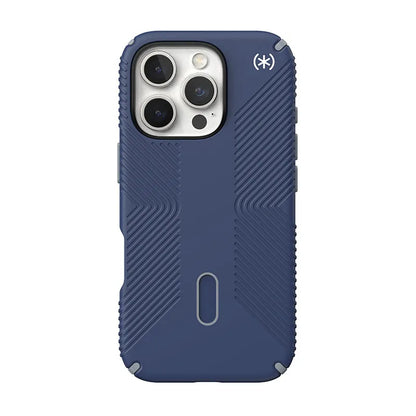 Speck Presidio2 Grip ClickLock & MagSafe - Dėklas iPhone 16 Pro (Coastal Blue / Dust Gray / White)