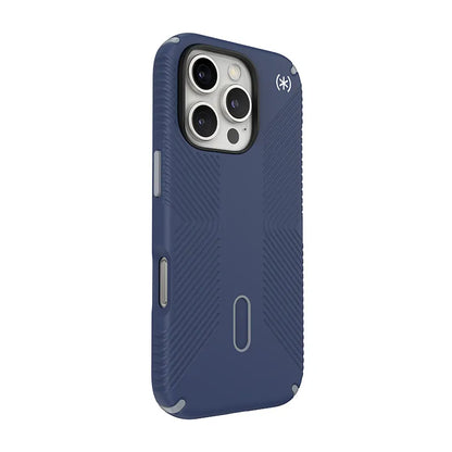 Speck Presidio2 Grip ClickLock & MagSafe - Dėklas iPhone 16 Pro (Coastal Blue / Dust Gray / White)