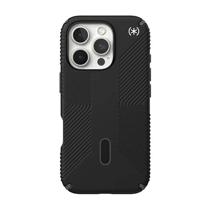 Speck Presidio2 Grip ClickLock & MagSafe - Dėklas iPhone 16 Pro (Juoda / Šiferio pilka / Balta)