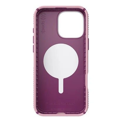 Speck Presidio2 Grip ClickLock & MagSafe – dėklas iPhone 16 Pro Max (trečiadienio rožinė / šermukšnio violetinė / balta)