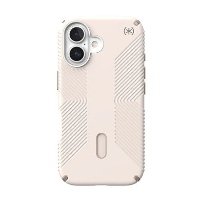 Speck Presidio2 Grip ClickLock & MagSafe - iPhone 16 dėklas (Bleached Bone / Heirloom Gold / Hazel Brown)