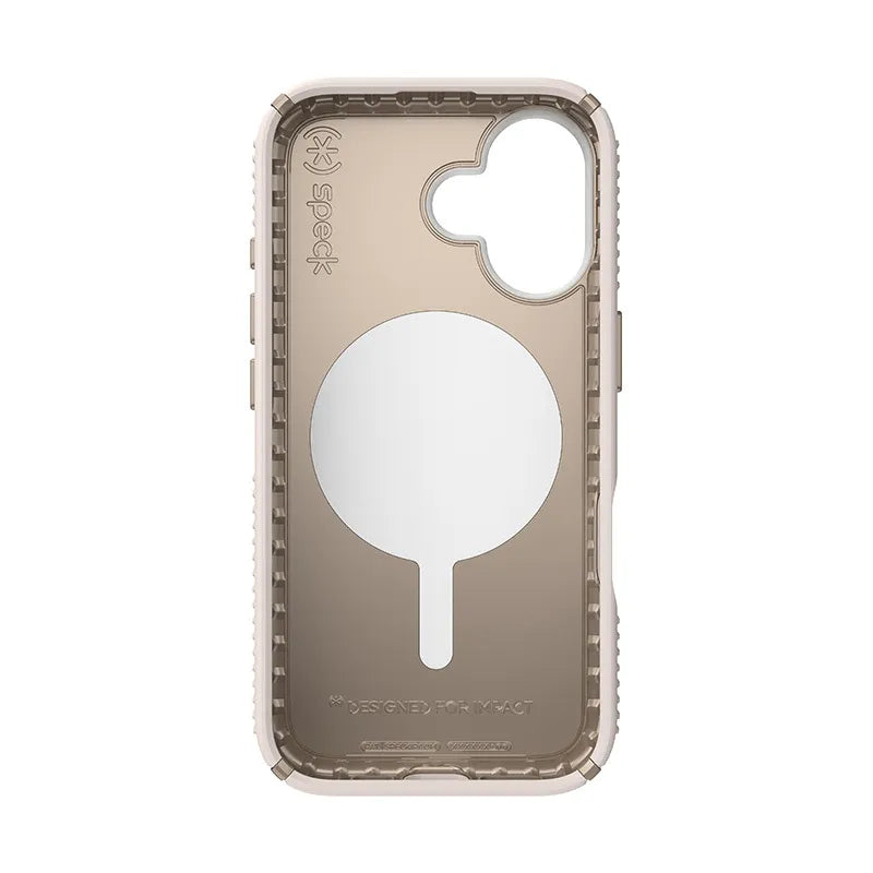 Speck Presidio2 Grip ClickLock & MagSafe - iPhone 16 dėklas (Bleached Bone / Heirloom Gold / Hazel Brown)