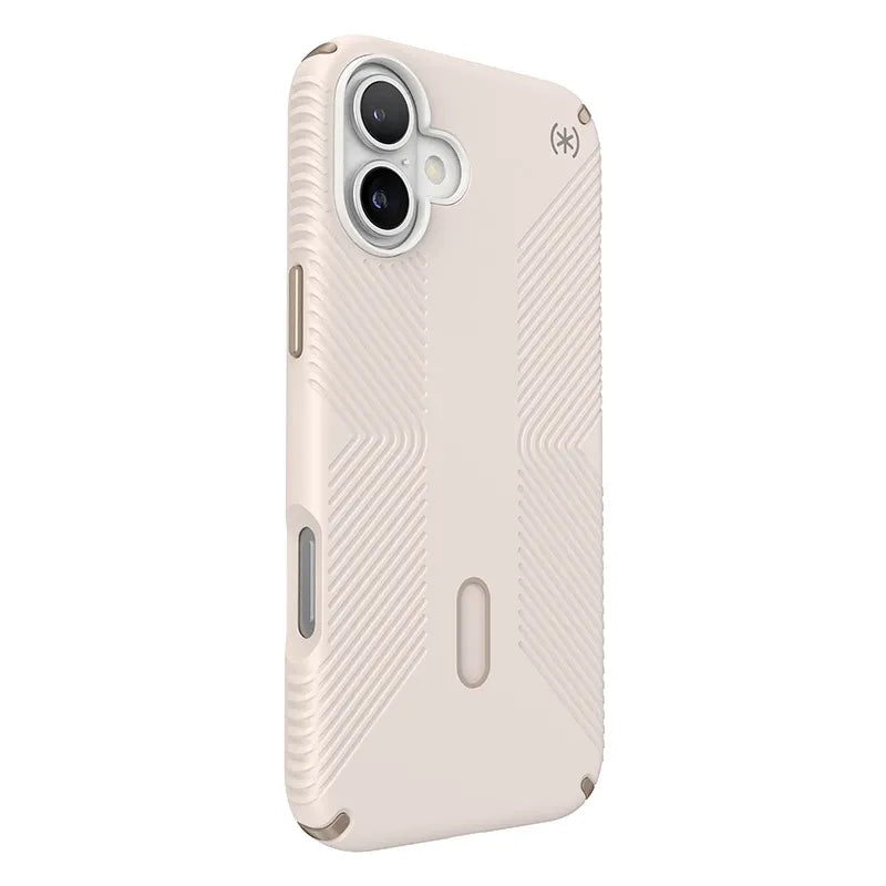 Speck Presidio2 Grip ClickLock & MagSafe – iPhone 16 Plus dėklas (Bleached Bone / Heirloom Gold / Hazel Brown)