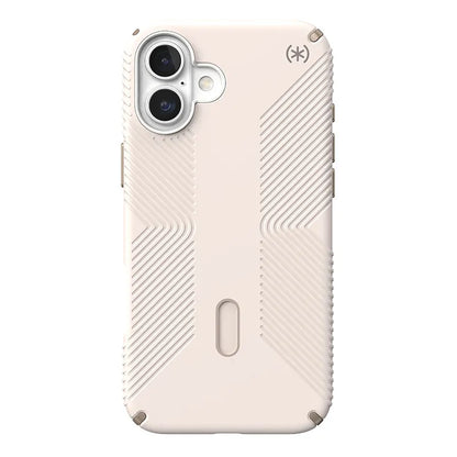 Speck Presidio2 Grip ClickLock & MagSafe – iPhone 16 Plus dėklas (Bleached Bone / Heirloom Gold / Hazel Brown)