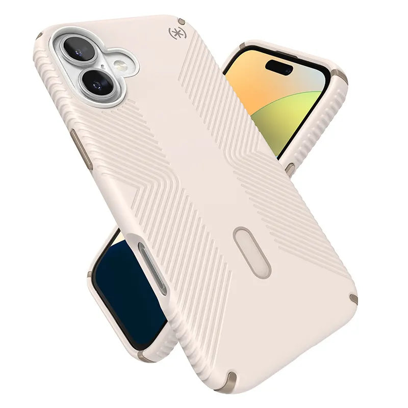 Speck Presidio2 Grip ClickLock & MagSafe – iPhone 16 Plus dėklas (Bleached Bone / Heirloom Gold / Hazel Brown)