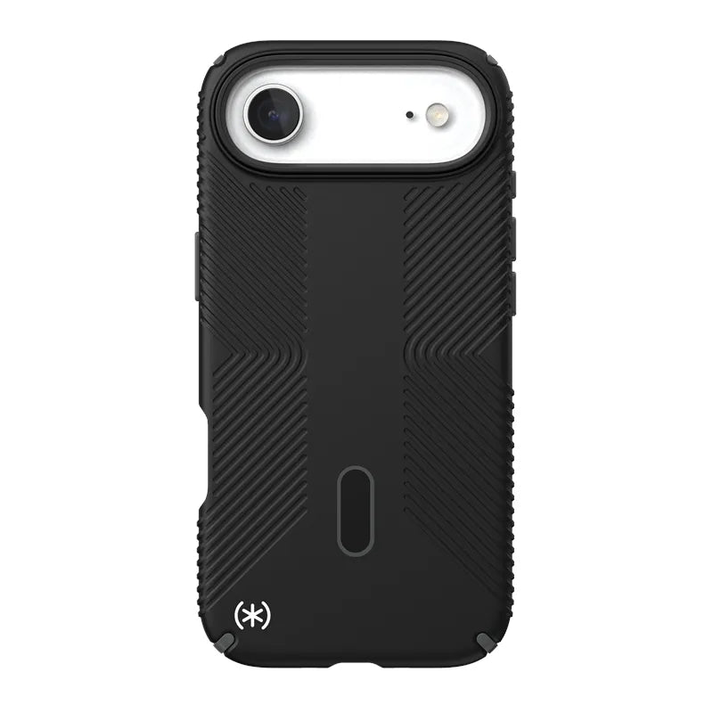 Speck Presidio2 Grip ClickLock & MagSafe - iPhone Air dėklas (Juoda / Slate Gray / Balta)