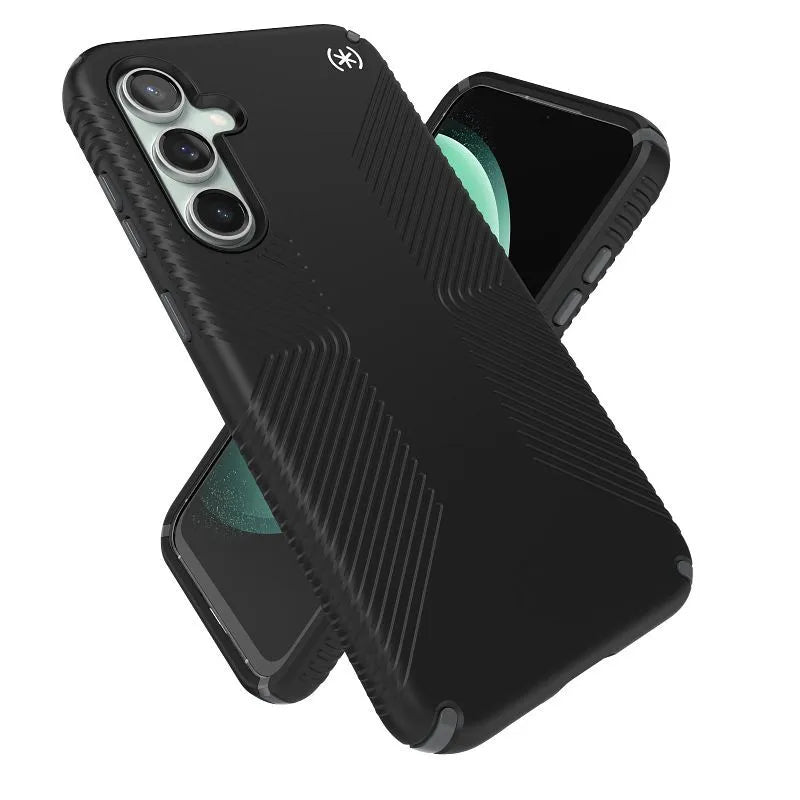 Speck Presidio2 Grip - dėklas Samsung Galaxy S23 FE (juoda/juoda/balta)