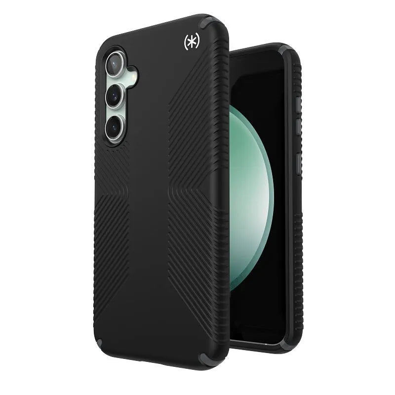 Speck Presidio2 Grip - dėklas Samsung Galaxy S23 FE (juoda/juoda/balta)