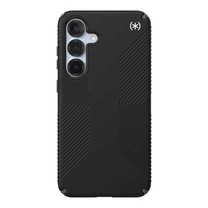 Speck Presidio2 Grip – dėklas, skirtas Samsung Galaxy S25+ / 24+ (juodas/slate pilkas/baltas)
