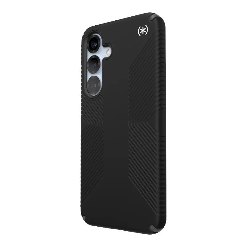 Speck Presidio2 Grip – dėklas, skirtas Samsung Galaxy S25+ / 24+ (juodas/slate pilkas/baltas)