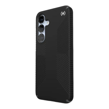 Speck Presidio2 Grip – dėklas, skirtas Samsung Galaxy S25+ / 24+ (juodas/slate pilkas/baltas)