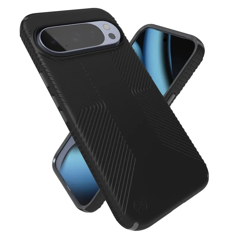 Speck Presidio2 Grip Magnet dėklas Google Pixel 10 Pro XL (Juoda/Skalūno Pilka)