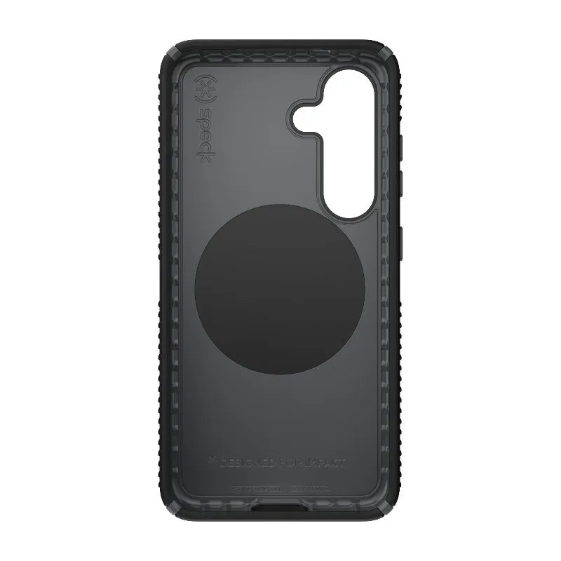 Speck Presidio2 Grip Magnet – dėklas Samsung Galaxy S25 / 24 MagSafe (juodas/skalūno pilkumo/baltas)
