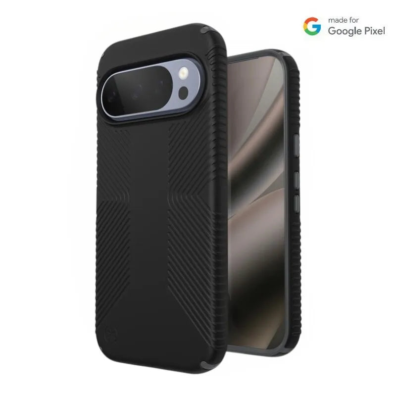 Speck Presidio2 Grip Magnet – Google Pixel 10 / Google Pixel 10 Pro dėklas (juodas/skalūno pilkas)
